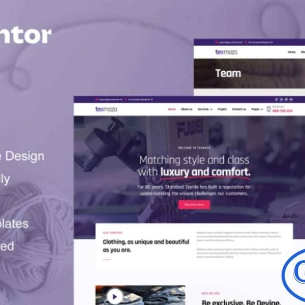 Texmazo – Textile & Garment Industry Elementor Template Kit Texmazo is a modern and clean Elementor Template Kit crafted specifically for the Textile & Garment Industry. Designed to help you build a professional website with ease, this kit includes 12 pre-built templates that showcase your products, services, and manufacturing capabilities beautifully.