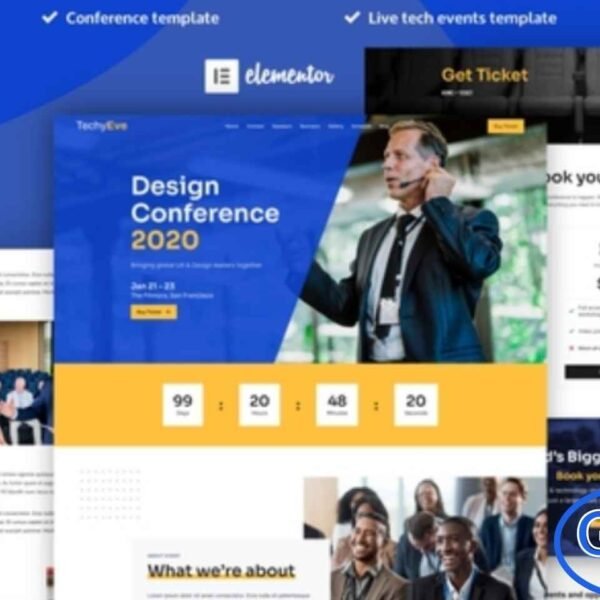 TechyEve – Event & Conference Elementor Pro Template Kit TechyEve is a modern Elementor Pro Template Kit designed to help you build a professional and engaging website for tech events, conferences, seminars, and industry meetups. With sleek layouts and a clean visual style, this kit makes it easy to highlight speakers, schedules, sponsors, and event details.