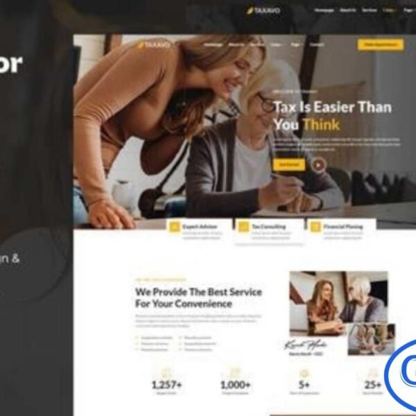Taxavo – Tax Advisor & Financial Consulting Elementor Template Kit Taxavo is a modern and stylish Elementor Template Kit designed for tax advisors, financial consultants, accountants, insurance agencies, business planners, and finance-related companies. Built with a clean and professional layout, this kit helps you create a high-quality website that enhances trust and credibility.