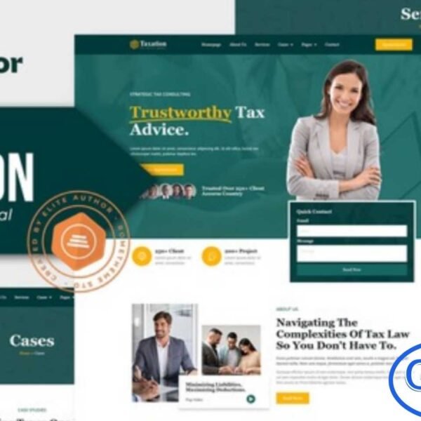 Taxation – Tax Advisor & Financial Consulting Elementor Pro Template Kit Taxation is a sleek, modern, and professional Elementor Pro Template Kit designed specifically for tax advisors, financial consultants, accountants, and finance firms. Its clean, structured, and highly organized layout makes it easy to present your services, highlight expertise, and build trust with potential clients.