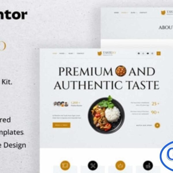Tasteio – Restaurant & Cafe Elementor Template Kit Tasteio is a stylish and user-friendly Elementor Template Kit designed to help you quickly build a modern and professional website for restaurants, cafes, catering services, and foodie businesses. Developed for seamless use with the Elementor Page Builder plugin, this kit allows you to create visually appealing pages without writing any code.