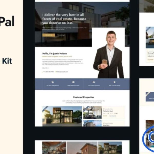 Realtor Pal – Real Estate Agent Elementor Pro Template Kit Realtor Pal is a comprehensive Elementor Pro Template Kit designed for real estate agents, brokers, and realtors. Perfect for businesses that handle buying, selling, and renting properties, this kit offers a modern and professional design to showcase listings and services effectively.
