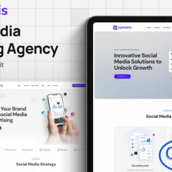 Symetris – Social Media Marketing Agency Elementor Template Kit Symetris is a sleek and modern Elementor Template Kit designed specifically for social media marketing agencies, digital marketing firms, and influencer marketing services. Perfect for showcasing your expertise in social media strategy, content marketing, paid ads, and online campaigns, Symetris helps create a professional and engaging online presence.