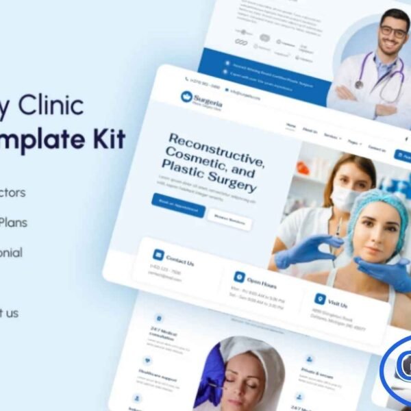 Surgeria – Plastic Surgery Clinic Elementor Template Kit Surgeria is a sleek and modern Elementor Template Kit designed specifically for Plastic Surgery Centers, Rhinoplasty Clinics, Cosmetic and Aesthetic Clinics, Dermatology Centers, Skincare Specialists, and beauty-focused service providers.