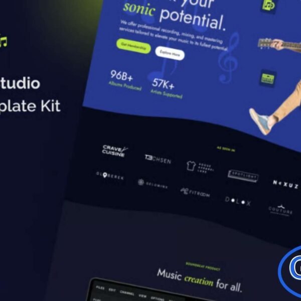 Soundbeat – Music Studio Elementor Pro Template Kit Soundbeat is a professional Elementor Pro Template Kit designed for music studios, recording artists, and music producers. Crafted for WordPress and powered by Elementor, this template kit combines creative design with seamless functionality, allowing you to showcase your studio, music projects, and services effectively.