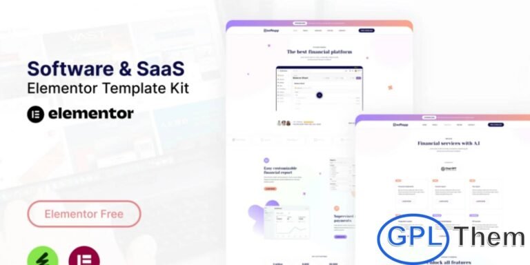 Softapp – Software & SaaS Elementor Template Kit Softapp is a modern and fully responsive Elementor Template Kit designed for software companies, SaaS startups, and technology businesses. With a clean and professional layout, this kit allows you to quickly build a functional and visually appealing website for your software products or services. Fully customizable using Elementor, Softapp requires no coding skills and is perfect for startups, SaaS companies, IT services, and tech agencies.