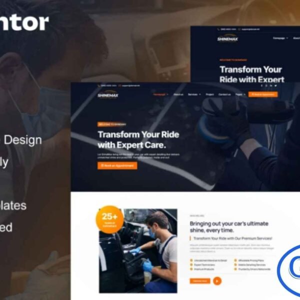ShineMax – Car Detailing & Repair Services Elementor Pro Template Kit ShineMax is a modern and professional Elementor Pro Template Kit designed for car detailing services, auto repair shops, and automotive businesses. Featuring 12+ pre-built templates with a clean and stylish design, ShineMax makes it easy to create a polished website that effectively showcases your services and expertise.