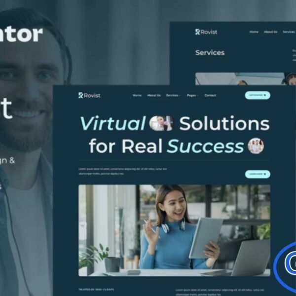 Rovist – Virtual Assistant Service Elementor Template Kit Rovist is a modern and professional Elementor Template Kit designed for virtual assistant services and remote business solutions. With a clean and elegant layout, Rovist is ideal for showcasing virtual assistant services, digital support, consultancy, call centers, corporate secretarial services, and other remote business offerings.