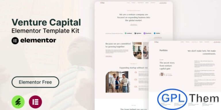 RiXus – Venture Capital Elementor Template Kit RiXus is a modern and fully responsive Elementor Template Kit designed for venture capital firms, investment companies, and startup funding platforms. Built with a clean, professional layout, it offers easy customization with zero coding required. RiXus helps you showcase investment portfolios, attract new partners, and present financial services with clarity and impact.