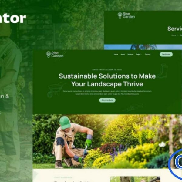 Risegarden – Landscape & Gardening Service Elementor Template Kit Risegarden is a beautifully crafted Elementor Template Kit designed for modern landscape and gardening service websites. Perfect for gardeners, landscaping companies, outdoor maintenance services, and plant nurseries, this kit helps you build a refreshing, nature-inspired online presence with ease. Its clean, contemporary design ensures a visually appealing layout that adapts seamlessly across all devices.