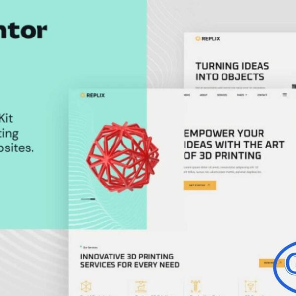 Replix – 3D Printing & Manufacturing Services Elementor Template Kit Replix is a modern and innovative Elementor Template Kit designed for businesses in the 3D printing, digital printing, and manufacturing sectors. Perfect for print shops, design studios, production services, and industrial solution providers, this kit helps you build a professional and highly engaging website with ease.