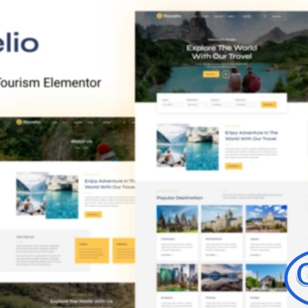 Ravelio – Adventure Travel & Tourism Elementor Template Kit Ravelio is a modern and clean Elementor Template Kit designed for travel and tourism agencies. With its sleek and professional design, Ravelio helps showcase travel destinations, tour packages, and adventure experiences beautifully. Fully responsive across all devices, this template kit ensures your website looks stunning on desktops, tablets, and mobiles.