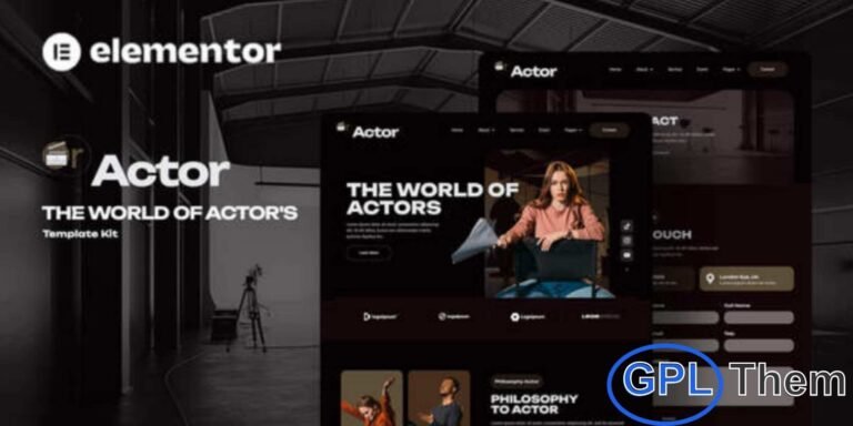 Oractor – Actor Agency Elementor Template Kit Oractor is a modern Elementor Template Kit designed for actor agencies, talent management, and the entertainment industry. This template kit provides everything you need to showcase actors, promote performances, and highlight training programs for aspiring talent. Built with Elementor, it allows you to easily create a professional website without any coding knowledge.