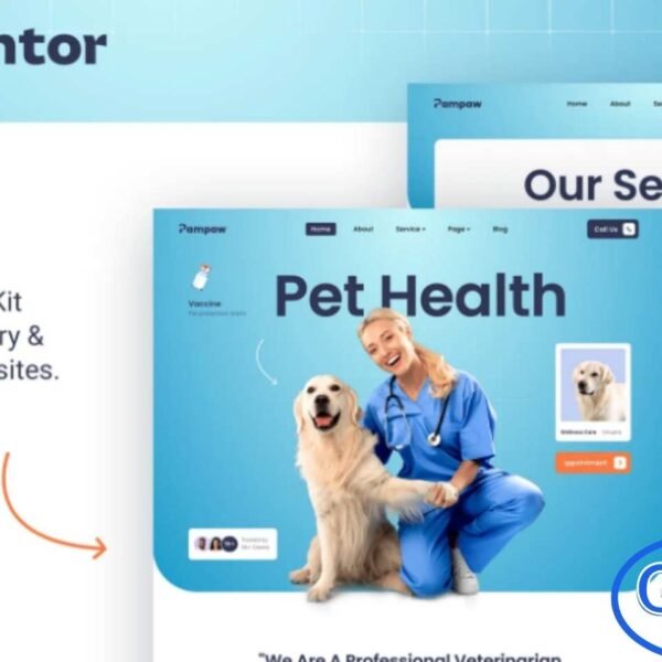 Pampaw – Veterinary & Pet Care Services Elementor Template Kit Pampaw is a modern and professional Elementor Template Kit designed for veterinary clinics, pet hospitals, pet care centers, grooming services, pet adoption agencies, and all animal care businesses. With its clean, visually appealing design, Pampaw ensures a professional online presence that attracts and engages pet owners.