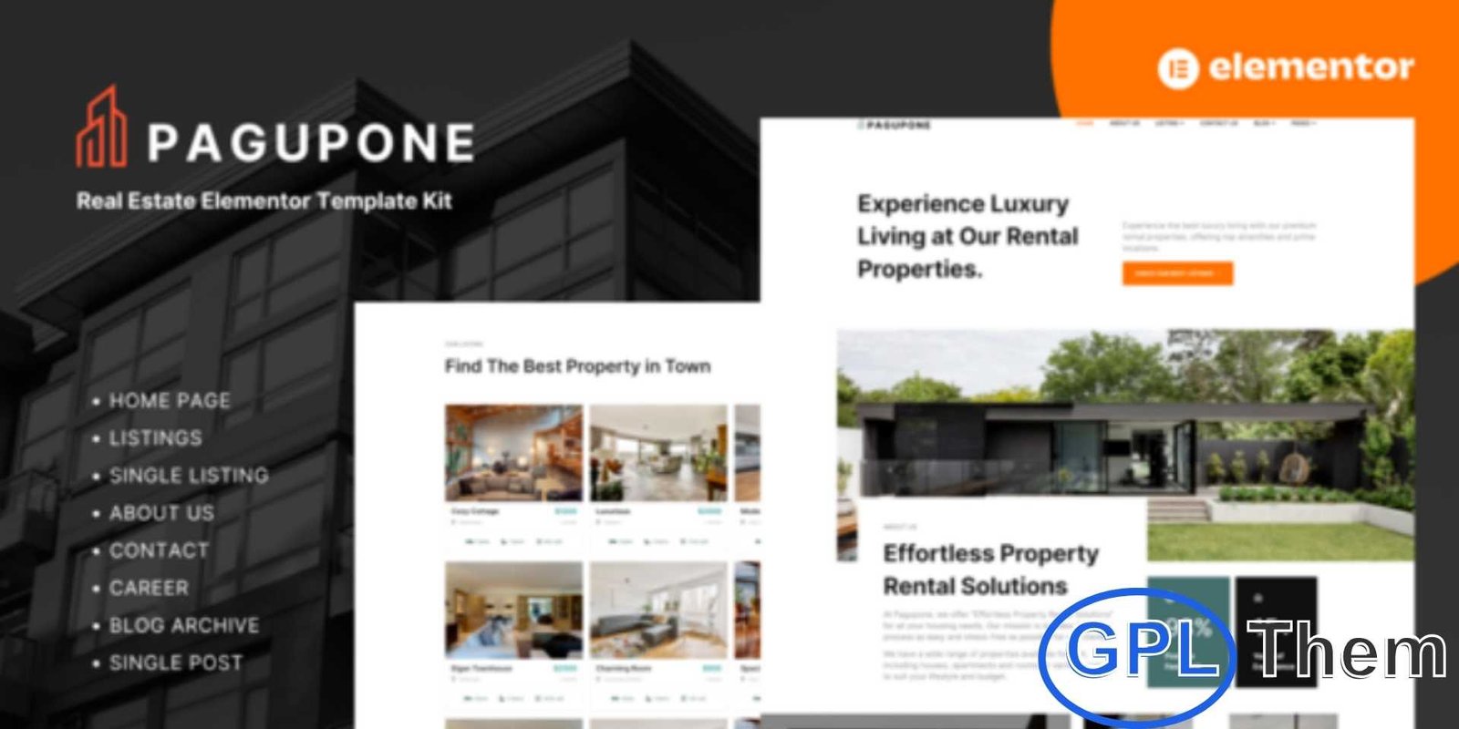 Pagupone – Real Estate Agency & Listing Elementor Template Kits Pagupone – Real Estate Agency & Listing Elementor Template Kit Pagupone is a premium Real Estate Agency & Listing Elementor Template Kit designed to help property agents, realtors, and real estate businesses build a stunning and professional online presence. With its modern layouts, clean design, and easy drag-and-drop customization, Pagupone offers everything needed to showcase properties, highlight services, and attract potential buyers or tenants—all without any coding skills.