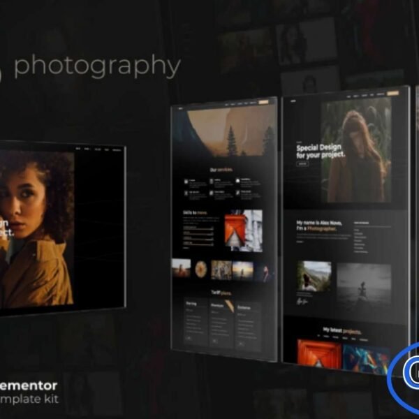Novo – Photography Elementor Template Kit Novo is a modern and elegant Elementor Template Kit designed for photographers, studios, and creative professionals. Build a professional photography website quickly and easily using Elementor’s intuitive drag-and-drop editor—no coding required. With fully customizable layouts, Novo allows you to showcase portfolios, galleries, services, and client testimonials in a visually stunning way.