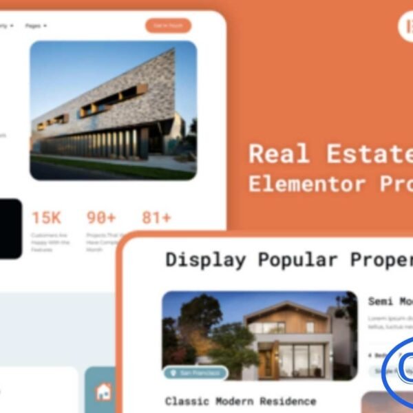 Newland – Real Estate Elementor Pro Template Kit Newland is a modern and fully customizable Real Estate Elementor Pro Template Kit designed to help you build professional property websites quickly and efficiently. Ideal for real estate agents, property developers, interior designers, and home décor businesses, this kit combines clean layouts with a sleek, contemporary style.