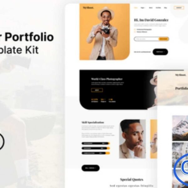 MyShoot – Photographer Portfolio Elementor Template Kit MyShoot is a professionally designed Elementor Template Kit tailored for photographers, photo studios, freelancers, content creators, influencers, and other creative professionals. With a clean, modern, and fully responsive design, MyShoot ensures your portfolio looks stunning on all devices.
