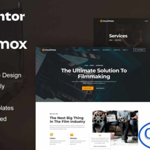 Muvimox – Film Maker & Movie Studio Elementor Template Kit Muvimox is a premium Elementor Pro Template Kit designed specifically for filmmakers, movie studios, and video production services. Featuring a modern, clean, and professional design, Muvimox makes it easy to create a visually stunning website for your film or video projects.