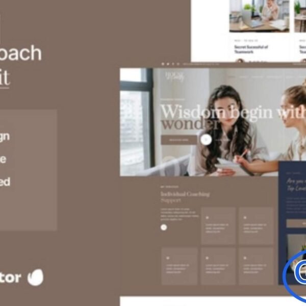 Kimberley – Business Coaching Elementor Template Kit Kimberley is a beautifully designed Elementor Template Kit created specifically for business coaches, mentors, consultants, and professional coaching services. Featuring a clean, modern, and professional layout, Kimberley makes it easy to build an engaging and credible online presence. Fully compatible with the free Elementor version, this template kit is ready to import and works seamlessly with most WordPress themes, including the popular Hello Elementor theme.