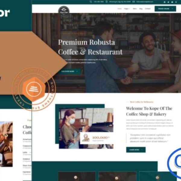 Kope – Cafe, Coffee Shop & Bar Elementor Template Kit Kope is a modern and fully responsive Elementor Template Kit designed for coffee shops, cafes, bars, and restaurants. With 12+ pre-built templates featuring a clean, stylish, and fully customizable design, Kope makes it easy to create a professional online presence for your food and beverage business.