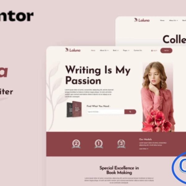 Laluna – Book Author & Writer Elementor Template Kit Laluna is a modern Elementor Template Kit designed for book authors, writers, novelists, and publishing professionals who want to create a professional website quickly and easily. Built for use with the Elementor Page Builder plugin for WordPress, Laluna provides ready-made page content and layouts to showcase your books, writing portfolio, author bio, and services.