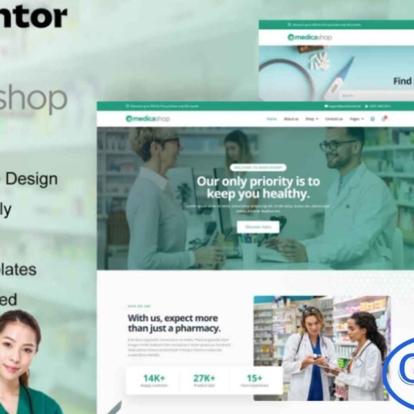 MedicaShop – Pharmacy & Medical Store Elementor Template Kit MedicaShop is a modern and professional Elementor Template Kit designed for pharmacy and medical store websites. Built with a clean, responsive, and easy-to-customize layout, this kit allows you to create a polished online store for selling medical products, healthcare items, and pharmaceutical supplies.