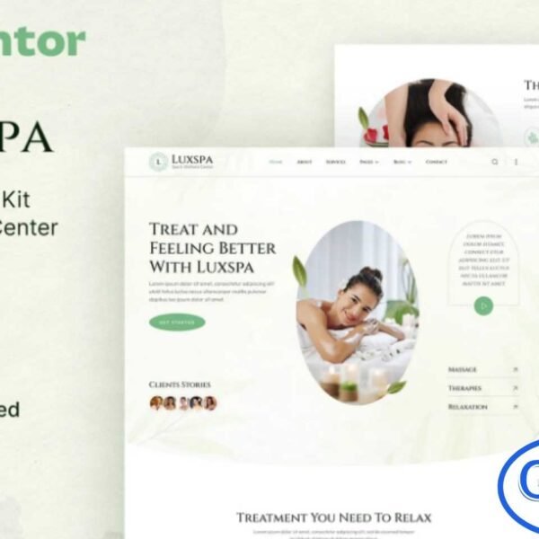 Luxspa – Spa & Wellness Center Elementor Template Kit Luxspa is a beautifully crafted Elementor Template Kit designed to help you build a professional and visually soothing website for spas, wellness centers, massage studios, beauty salons, and similar wellness-focused businesses. With its calming aesthetic and clean layout, Luxspa ensures your services are showcased with elegance while delivering a seamless user experience across all devices.