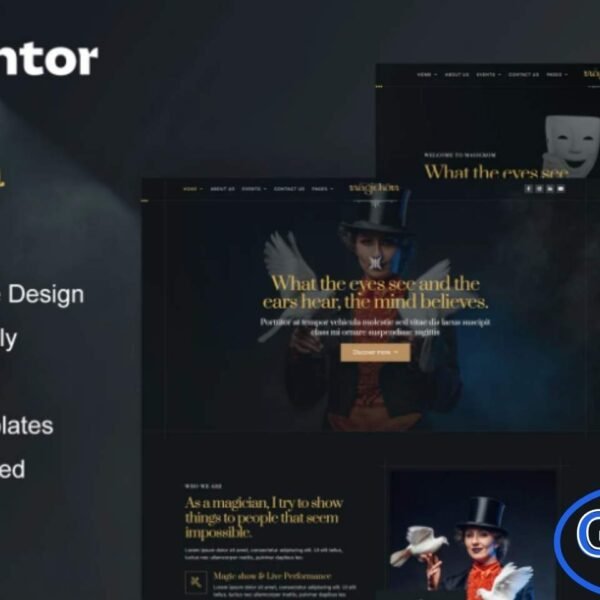 Magickom – Magician Elementor Template Kit Magickom is a professionally designed Elementor Template Kit crafted specifically for magician websites and entertainment-based businesses. Featuring a clean, modern, and visually captivating layout, this kit is perfect for magicians, illusionists, circus performers, event entertainers, and magic show organizers.