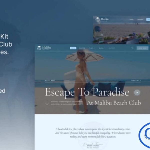 Malibu – Beach Club & Lounge Bar Elementor Template Kit Malibu is a stylish and modern Elementor Template Kit crafted specifically for beach clubs, lounge bars, private beaches, cafes, restaurants, and hospitality businesses. Designed to create a professional and visually captivating website, Malibu helps you showcase your services, ambiance, and amenities in a way that engages visitors and sets your brand apart.