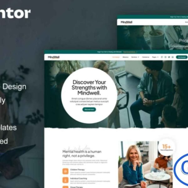 MindWell – Mental Health Care Elementor Pro Template Kit MindWell is a modern and professional Elementor Pro Template Kit designed for mental health professionals, therapists, psychologists, online counselors, life coaches, and mental health clinics. With 12+ fully responsive pre-built templates, MindWell allows you to create a polished and trustworthy website to showcase therapy services, counseling programs, and professional profiles.