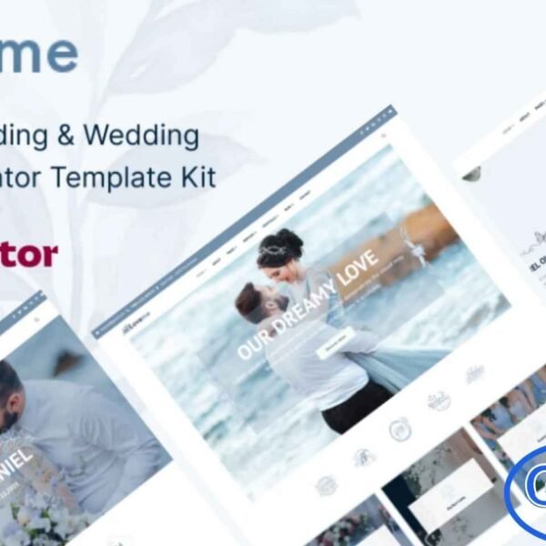 Loveme – Wedding & Wedding Planner Elementor Template Kit Loveme is a beautifully crafted Wedding & Wedding Planner Elementor Template Kit designed to help you create an elegant and romantic website with ease. Perfect for wedding planners, event coordinators, bridal services, and couples preparing their special day, Loveme offers stunning layouts that showcase love stories, event details, services, and portfolio highlights.