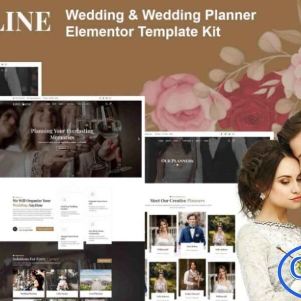 Loveline – Wedding & Wedding Planner Elementor Pro Template Kit Loveline is a premium Elementor Pro Template Kit crafted specifically for wedding planners, wedding consultants, event coordinators, and all wedding-related services. With its clean, modern, and romantic design, Loveline makes it easy to build a professional-level wedding website that beautifully showcases services, portfolios, event details, and client stories.