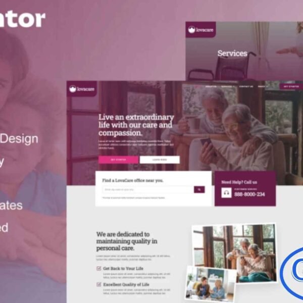 LovaCare – Senior Care Services Elementor Template Kit LovaCare is a thoughtfully designed Elementor Template Kit created for senior care services, nursing homes, elderly home care, retirement centers, and other medical or caregiving websites. With its warm, clean, and modern layout, LovaCare helps you build a compassionate and professional online presence that highlights your services, caregiving team, facilities, and support programs.