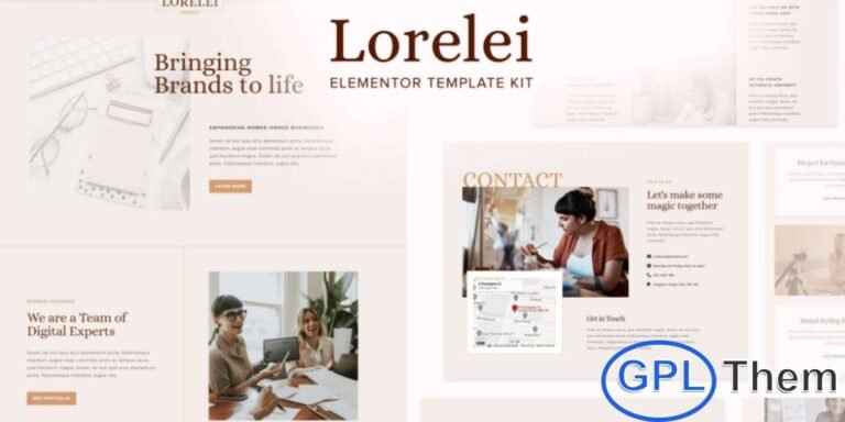 Lorelei – Feminine Business Elementor Template Kit Lorelei is a beautifully crafted Elementor Template Kit designed for feminine businesses, creative entrepreneurs, coaches, bloggers, and lifestyle brands seeking a soft, boho-inspired online presence. With its elegant, clean, and stylish bohemian design, Lorelei makes it easy to create a visually appealing website that reflects your brand’s personality.