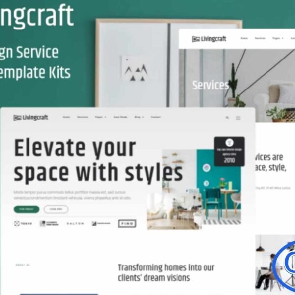 Livingcraft – Interior Design Services Elementor Pro Template Kit Livingcraft is a stylish and modern Elementor Pro Template Kit crafted for interior designers, architecture studios, real estate agencies, and furniture businesses looking to build a polished WordPress website. Featuring a clean, elegant, and visually captivating layout, this kit ensures your portfolio and services stand out.