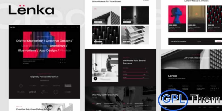 Lenka – Creative Digital Agency Elementor Template Kit Lenka is a sleek and modern Elementor Template Kit designed for digital agencies, creative studios, freelancers, and professional portfolios. With a clean and professional layout, Lenka enables you to showcase your projects, services, and team with style.