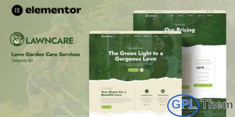 Lawncare – Lawn & Garden Care Service Elementor Template Kit Lawncare is a professionally designed Elementor Template Kit crafted for landscapers, gardeners, and lawn maintenance service providers. Featuring a clean, modern, and nature-inspired layout, this kit makes it easy to build a polished and responsive website using the free Elementor Page Builder plugin.
