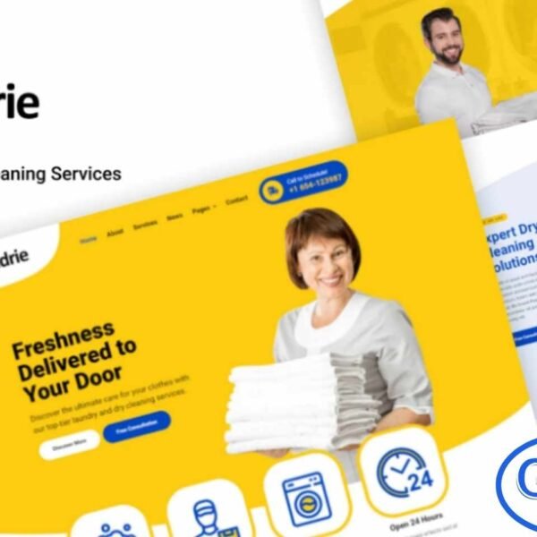 Laundrie – Laundry & Dry Cleaning Services Elementor Template Kit Laundrie is a professionally crafted Elementor Template Kit designed for laundry services, dry cleaning businesses, and multipurpose cleaning service providers. With its pixel-perfect layout, this kit ensures every section looks polished, modern, and visually engaging. Built for easy customization, Laundrie allows you to create a responsive, fast-loading website using simple drag-and-drop editing—no coding required.
