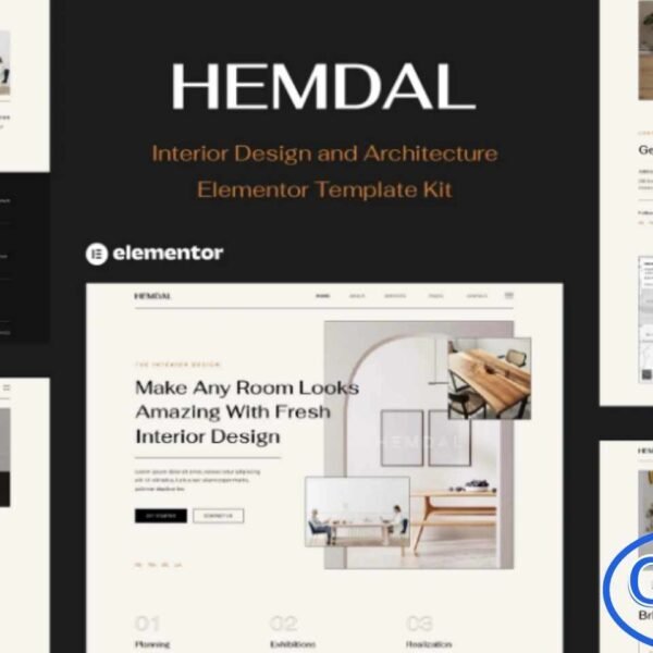 Hemdal – Interior Design & Architecture Elementor Template Kit Hemdal is a beautifully crafted Elementor Template Kit designed for interior designers, architects, exterior designers, furniture studios, residential design firms, and creative architecture businesses. Featuring a clean, modern, and visually appealing layout, Hemdal allows you to build a professional website effortlessly using the Elementor Page Builder—no coding required.