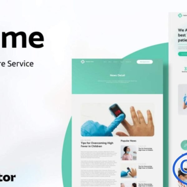 Healme – Clinic & Healthcare Service Elementor Template Kit Healme is a professionally crafted Elementor Template Kit designed for clinics, healthcare centers, medical practices, and wellness service providers. Built to work seamlessly with the Elementor Page Builder, this kit allows you to create a modern, responsive, and user-friendly medical website without any coding knowledge.