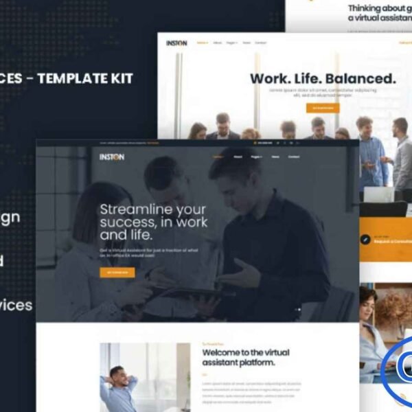 Inston – Virtual Assistant Services Elementor Template Kit Inston is a professional and easy-to-use Virtual Assistant Services Elementor Template Kit designed for personal assistants, administrative support providers, remote office helpers, and business service professionals. Built specifically for the Elementor Page Builder, this kit allows you to create a polished and fully functional website in minutes—without writing a single line of code.