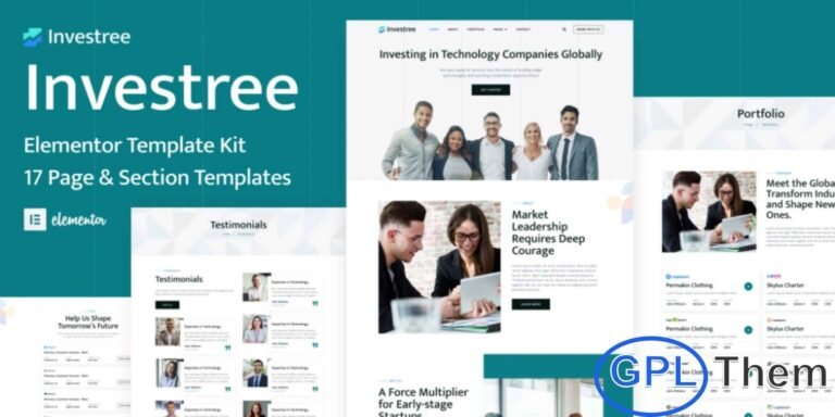 Investree – Venture Capital & Angel Investor Elementor Pro Template Kit Investree is a premium Venture Capital & Angel Investor Elementor Pro Template Kit designed to help financial firms, investment companies, and startup funding platforms build a powerful and professional online presence. Featuring 17 meticulously crafted templates, Investree delivers a clean, modern, and authoritative design ideal for showcasing portfolios, investment opportunities, funding success stories, and expert insights.
