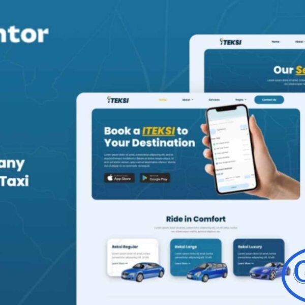 Iteksi – Transport Company & Taxi App Elementor Template Kit Iteksi is a modern and professional Elementor Template Kit designed for transportation companies, taxi services, on-demand transport apps, and car rental businesses. With its clean and versatile design, this kit helps you create a functional and visually appealing website to showcase services, booking options, and fleet information.