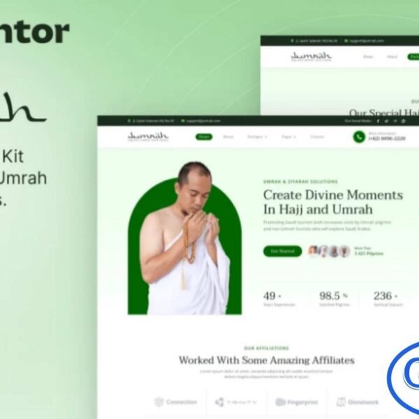 Jumrah – Hajj & Umrah Tour Travel Elementor Template Kit Jumrah is a modern and professionally designed Elementor Template Kit created for Hajj and Umrah travel agencies, Islamic tour operators, and Muslim travel service providers. With its clean, unique, and visually appealing design, Jumrah allows you to showcase pilgrimage packages, travel itineraries, and services for Mecca and Medina tours effectively.