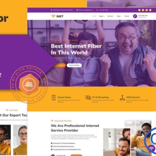 Inet – Broadband & Internet Service Provider Elementor Pro Template Kit Inet is a modern and professional Elementor Pro Template Kit designed for broadband providers, internet service companies, and telecom businesses. Featuring a clean, fully responsive design and hand-picked premium images, Inet allows you to showcase services, plans, coverage areas, and client testimonials effectively.