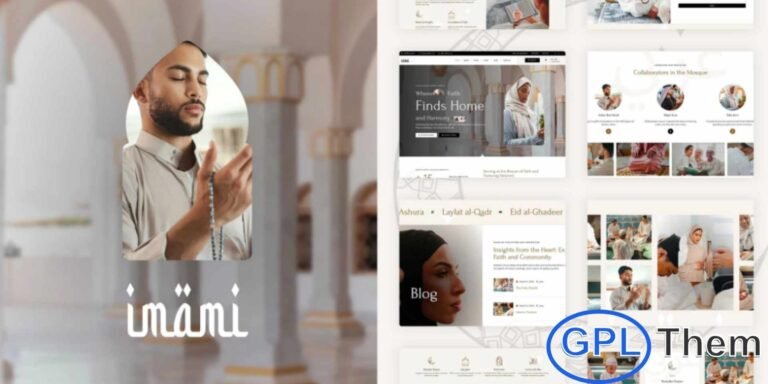 Imami – Islamic Center & Mosque Elementor Pro Template Kit Imami is a beautifully crafted Elementor Pro Template Kit designed to help you quickly and easily build professional websites for Islamic centers, mosques, religious organizations, and community-focused institutions. Built using the powerful Elementor Page Builder, this kit allows you to customize every section with ease—no coding required.