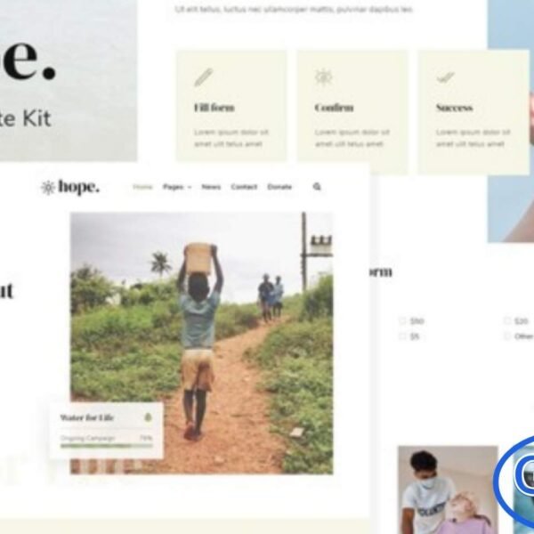 Hope – Non-Profit Elementor Template Kit Hope is a clean and modern Elementor Template Kit designed to help non-profit organizations, charities, and community projects build a professional website quickly and easily. Built with the Elementor Page Builder, this kit allows effortless customization with drag-and-drop functionality—no coding required.