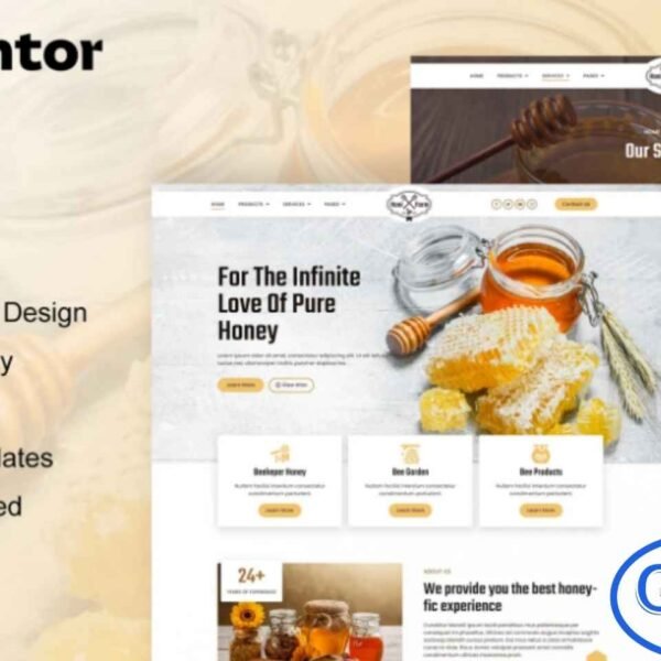 HoniFarm – Honey Bee Farm Elementor Template Kit HoniFarm is a beautifully designed Elementor Template Kit crafted for honey bee farms, beekeeping services, and organic farm businesses. Featuring 12+ pre-built templates with a clean, modern, and professional style, this kit makes it easy to create a fully functional website without any coding.