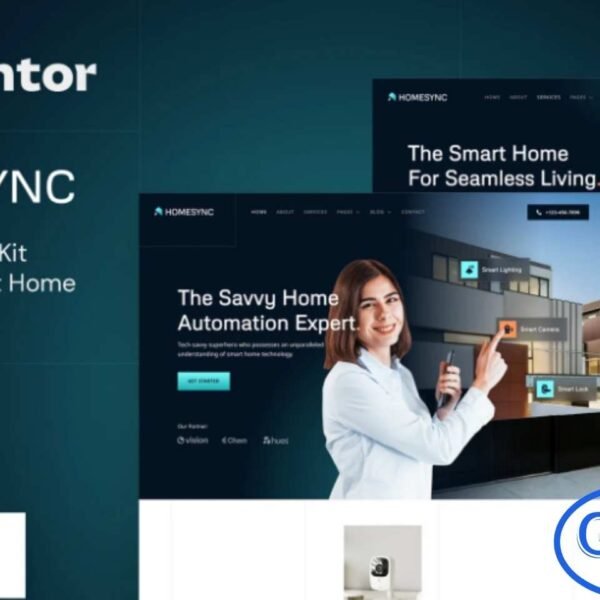 Homesync – Smart Home Automation Elementor Template Kit Homesync is a sleek and modern Elementor Template Kit designed for smart home automation providers, home security companies, and technology businesses. With a professional and clean design, Homesync makes it easy to create a WordPress-based website that showcases smart devices, automation solutions, and related services.